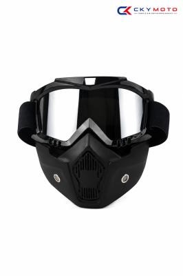 Jet Kask Maskesi Aynalı