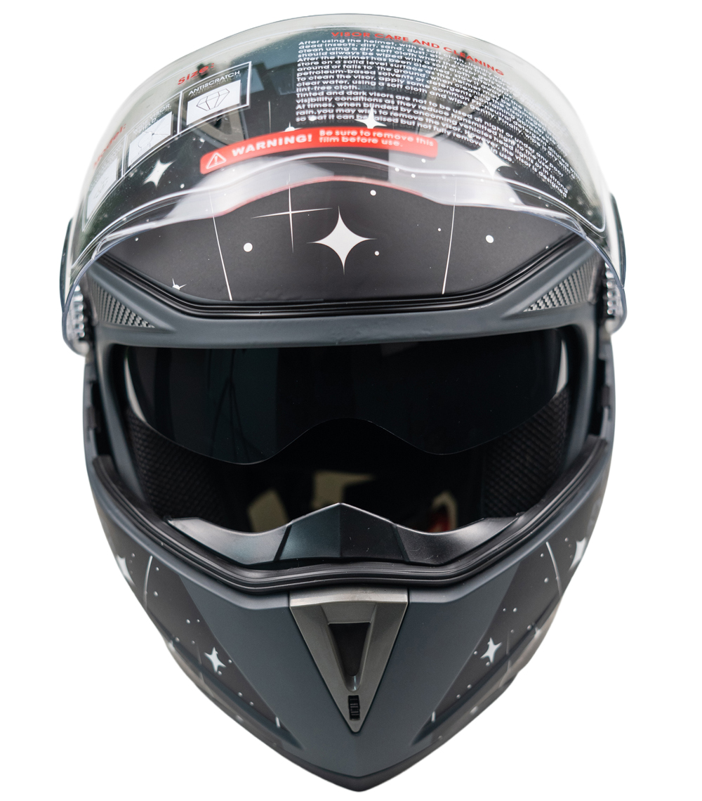 Helmet Jk 902 Çene Açılır Kask Mat Siyah - 2