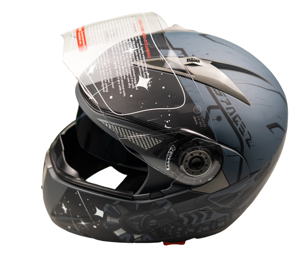 Helmet Jk 902 Çene Açılır Kask Mat Siyah - 3