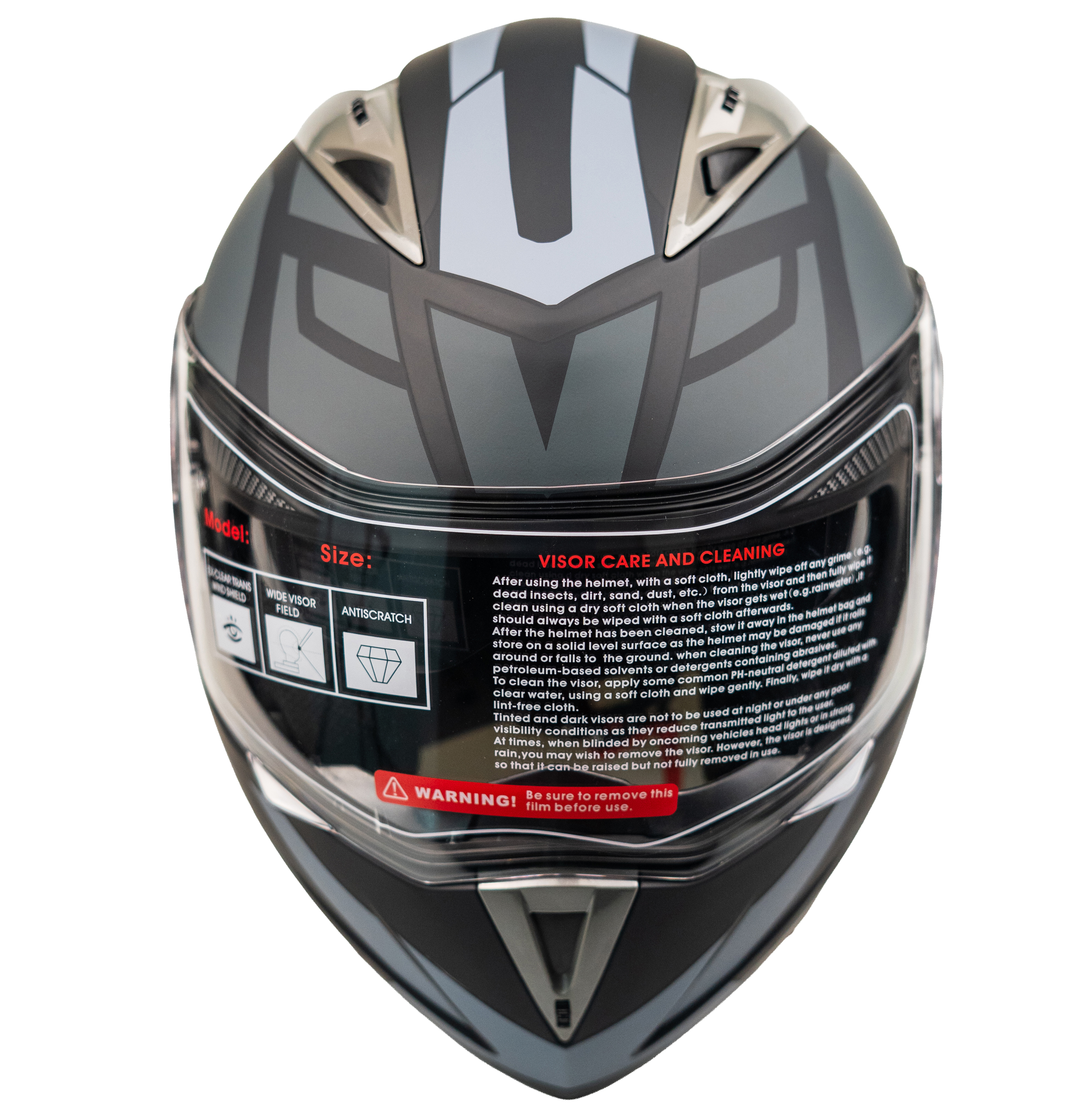 Helmet Jk 902 Çene Açılır Kask - Siyah