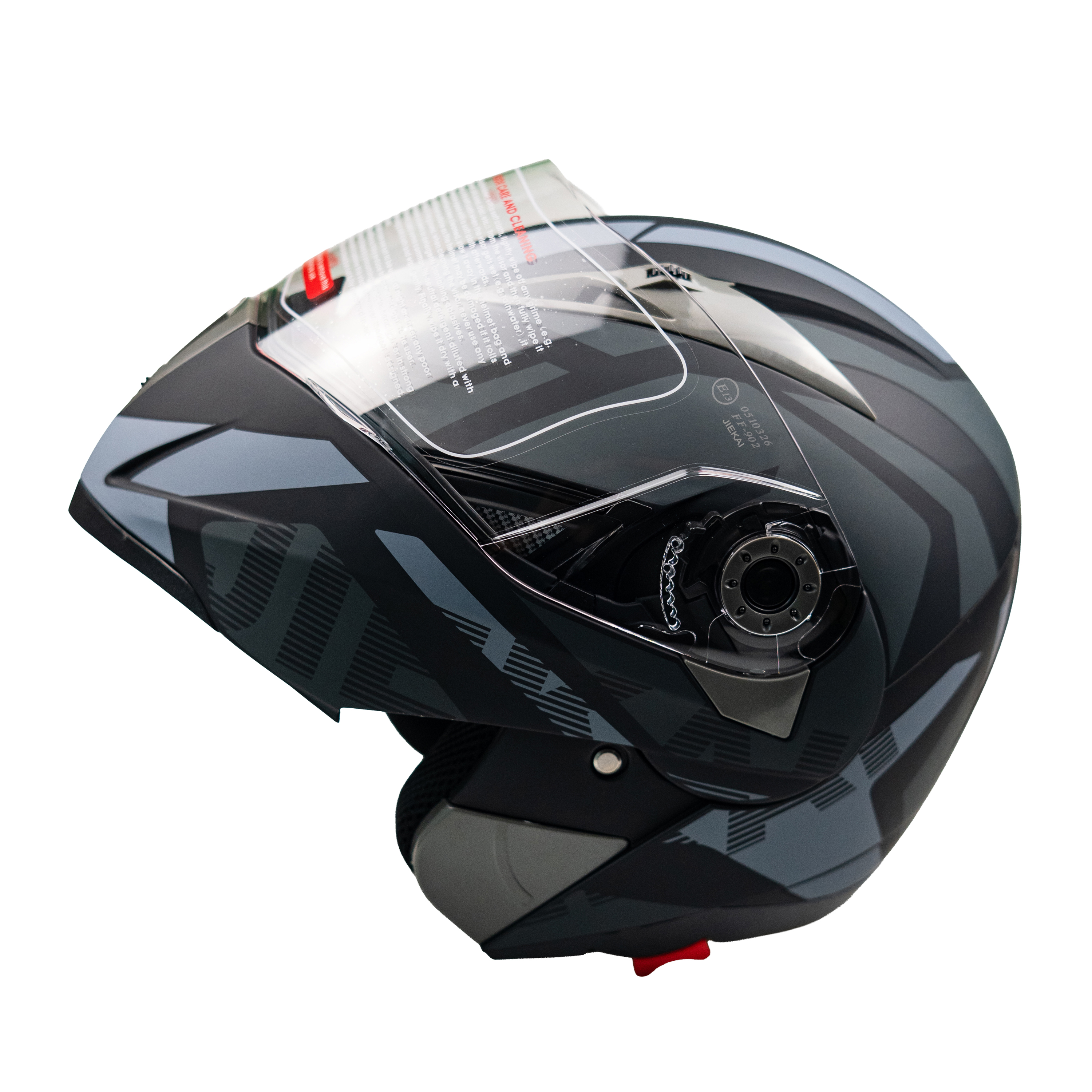 Helmet Jk 902 Çene Açılır Kask - Siyah - 3
