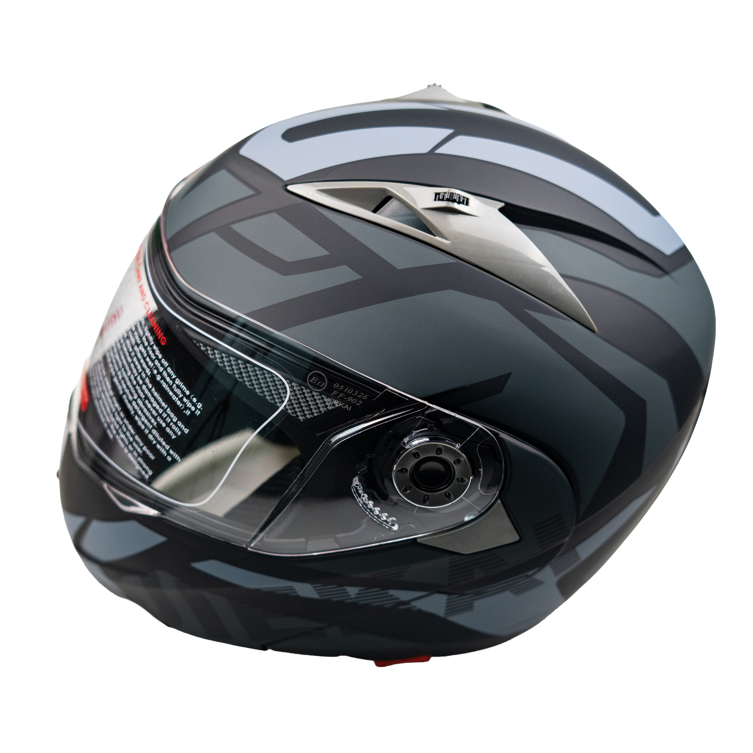 Helmet Jk 902 Çene Açılır Kask - Siyah - 5