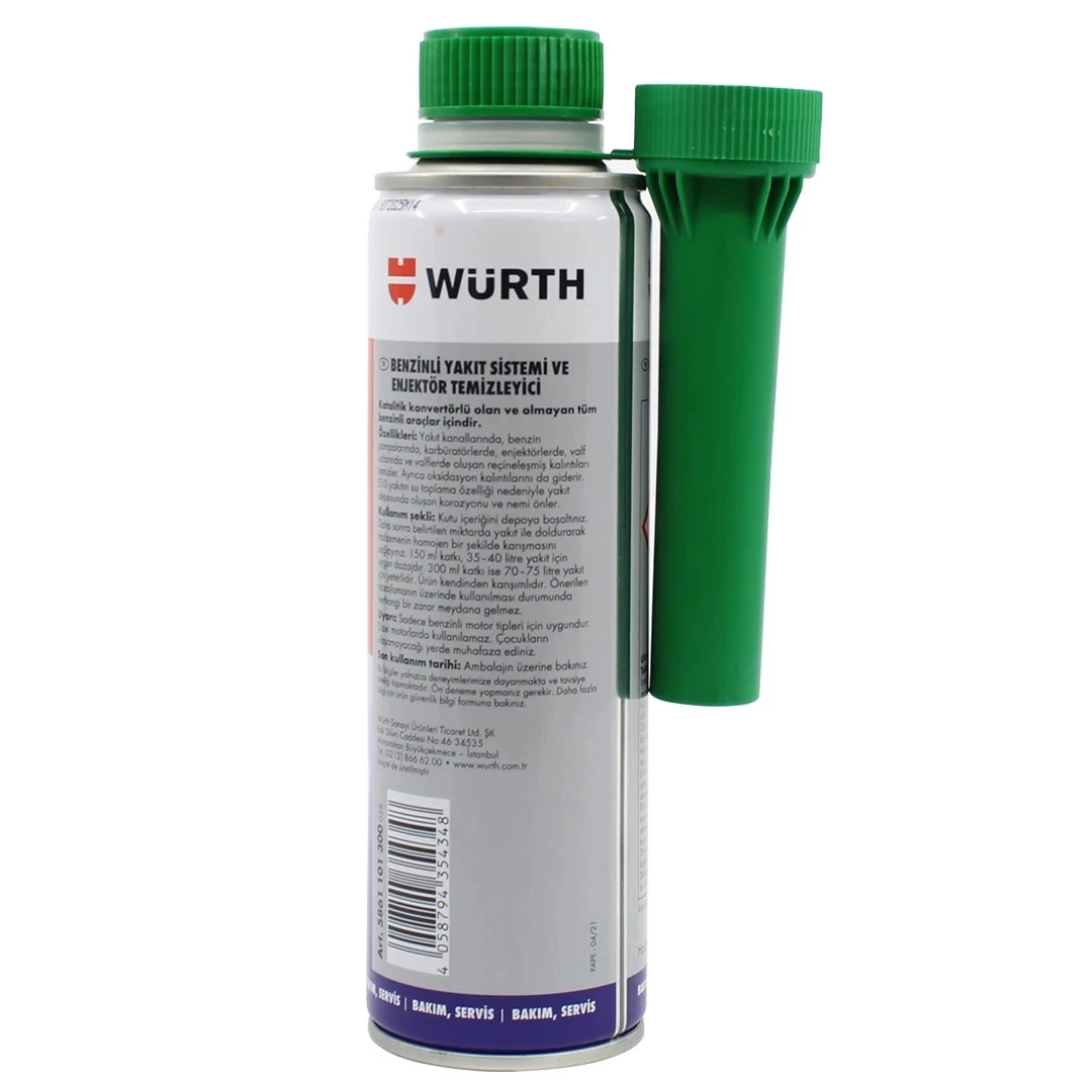 Würth Benzinli Yakit Sistemi ve Enjektor Temizleyici - 2