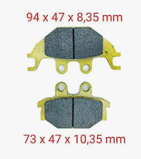 Atv Ön-arka Fren Di̇sk Balatasi (00377) 